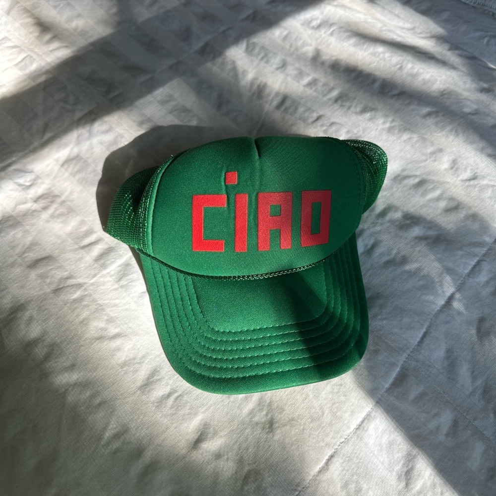 Clare V Green Mesh Cap